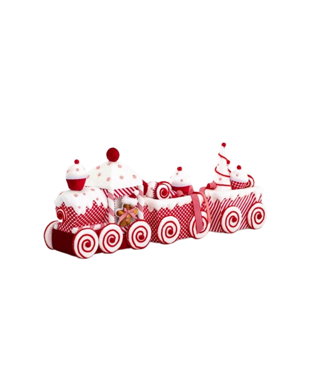 Swift 85cm Fabric Train & Carriage Ornament