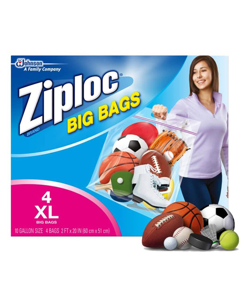 Ziploc 4 Pack Extra Large Heavy Duty Big Bag