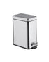 Wenko Stainless Steel Pedal Bin Square Matt 5 Liter