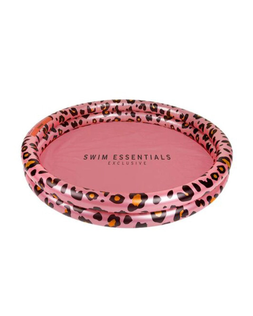 Swim Essentials Rose Gold Leopard Printed Children's Pool 100cm 2 Rings