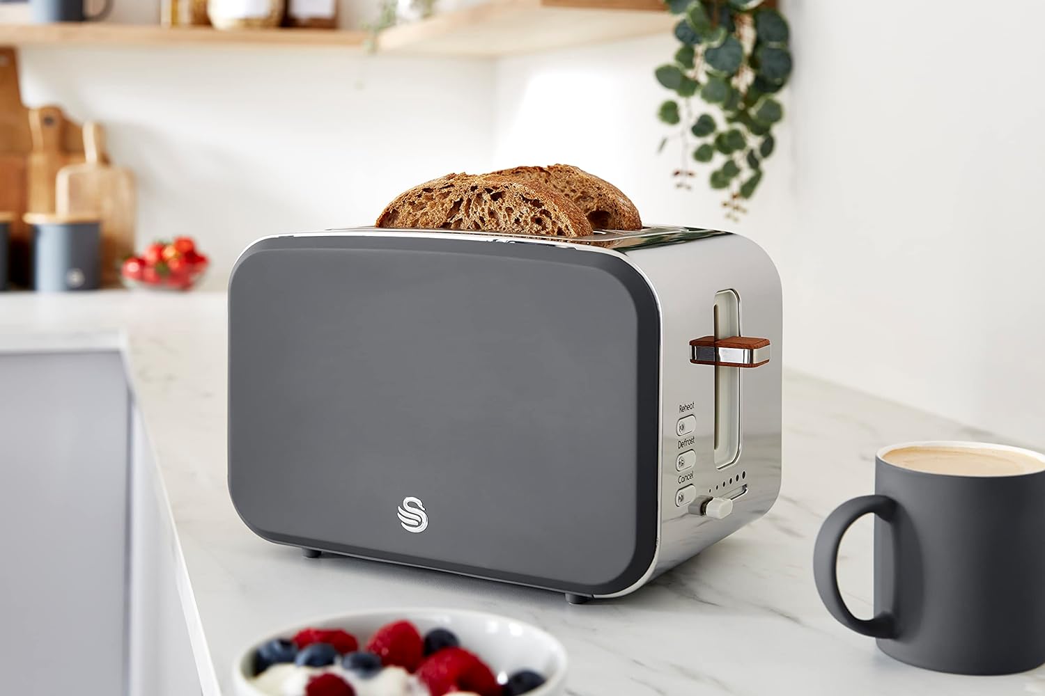 Swan Nordic Toaster 2 Slice Grey