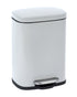 Wenko 5 Liter Pedal Bin Leno Easy Close White