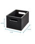 The Home Edit Narrow All Purpose Bin 10 x 7.5 x 6 inch Matte Black