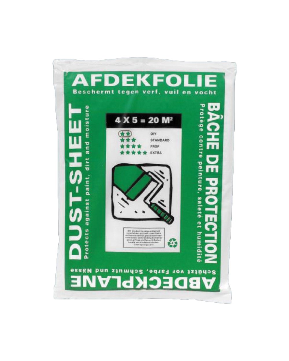 Roll Roy Plastic Drop Sheet 7 my 4 x 5 Metre