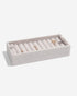 Stackers Velvet Ring Holder Grey