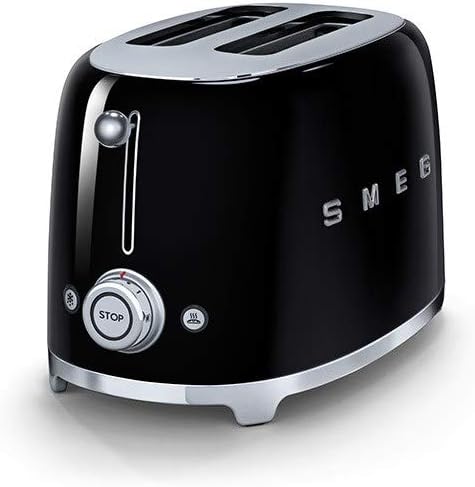 Smeg 2 Slice Toaster Black