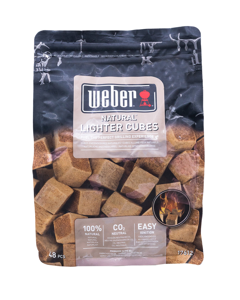 Weber Natural Brown Lighter Cubes