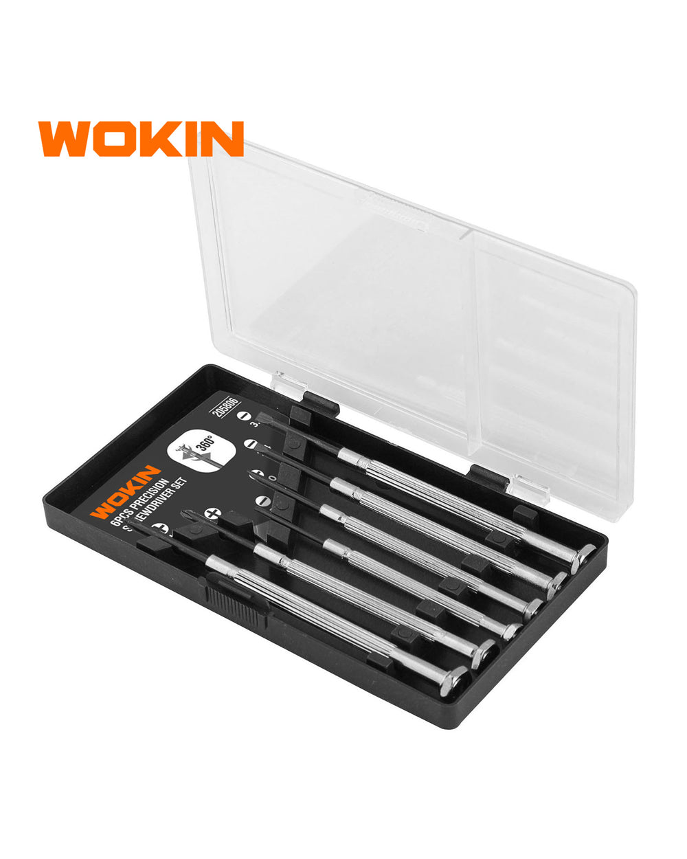 Wokin Precision Screwdriver Metal Grip Set of 6