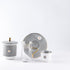Otantik Asalah Set Of 6 Cups And 6 Saucers And 6 Arabic Coffee Cups And Sugar Pot Grey Gold