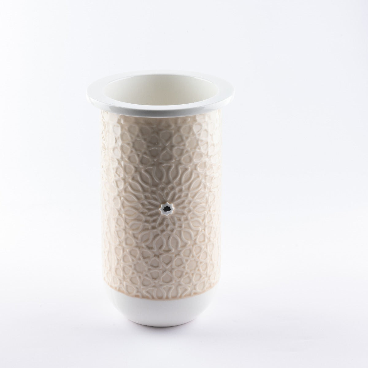 Otantik Asalah Flower Vase Beige Silver