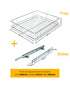 Tansel Pull Out Pantry Stainless Steel Wire Pull Out Drawers L 396 x H 100 x W 485 mm