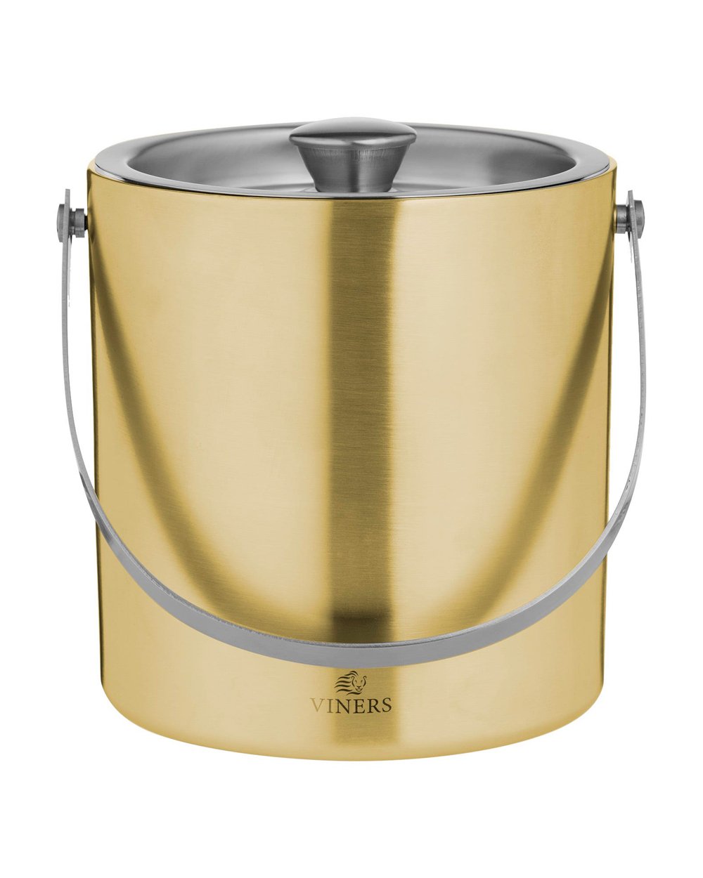 Viners Barware 1.5 Liter Gold Double Wall Ice Bucket