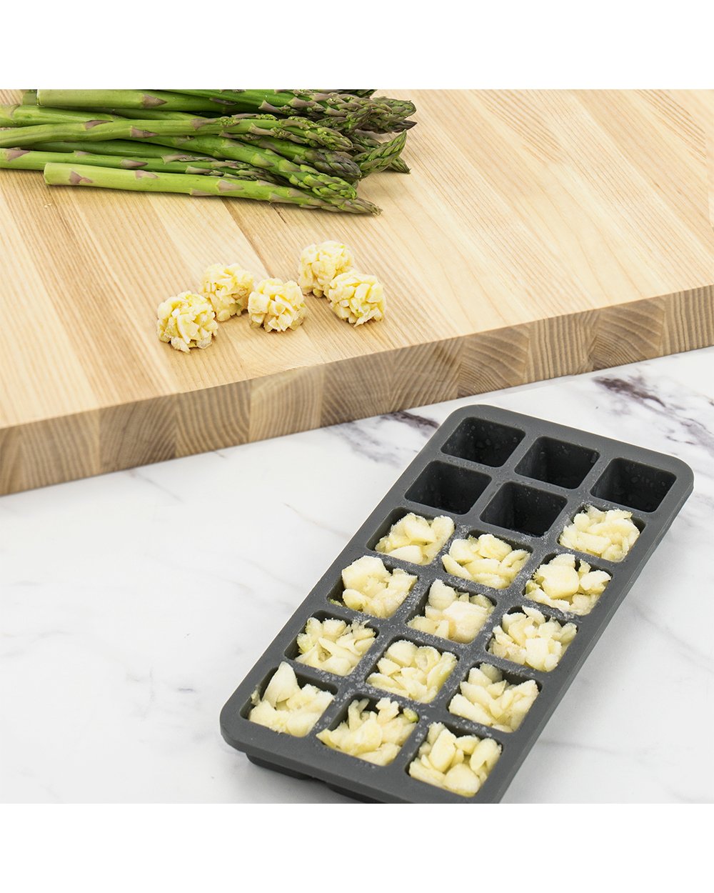 Tovolo Garlic Freezer Tray Charcoal