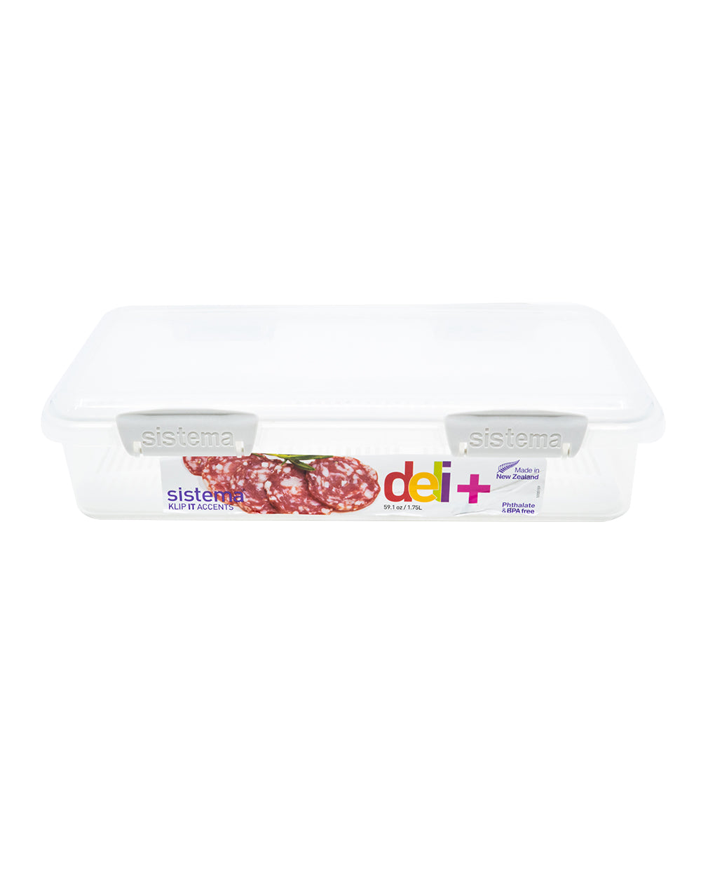 Sistema 1.75L Deli Storer Plus Accents White Clip