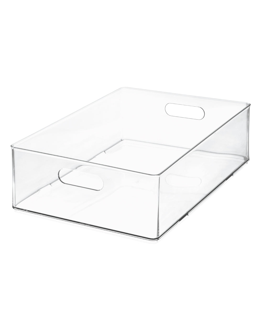 The Home Edit Hair Tool Stackable Bin 15 x 10 x 4.25 inch Clear