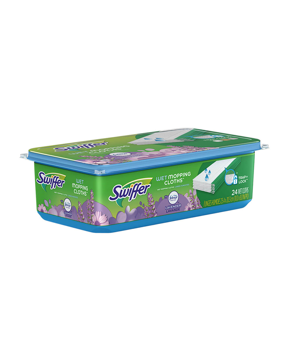 Swiffer Wet Mopping Floor Cleaning Cloths Febreze Lavender Pack Of 24