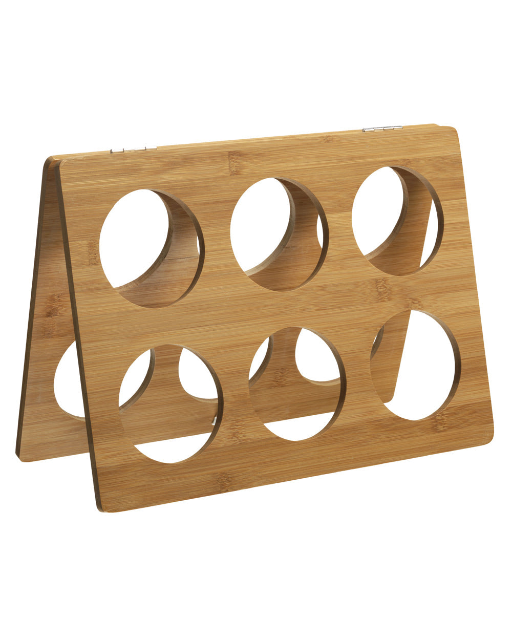 RTA 6 Bottle Foldable Bamboo Wine Rack