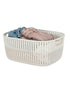 Simplify Sailor Knot Storage Tote Two Tone Large Ivory