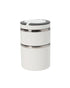 Simplify 32oz Round Twist 2 Tier Stainless Steel Insulated Lunch Box Assorted 1 Piece