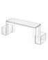 The Home Edit Two Tier Medicine Organizer Shelf 3.25 x 12.5 x 4.5 inch Clear