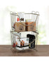Spectrum Ashley Stacking Basket Satin Nickel Large