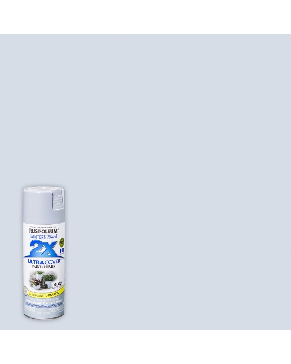 RustOleum PT 2X Ultra Cover Gloss Winter Grey 12Oz