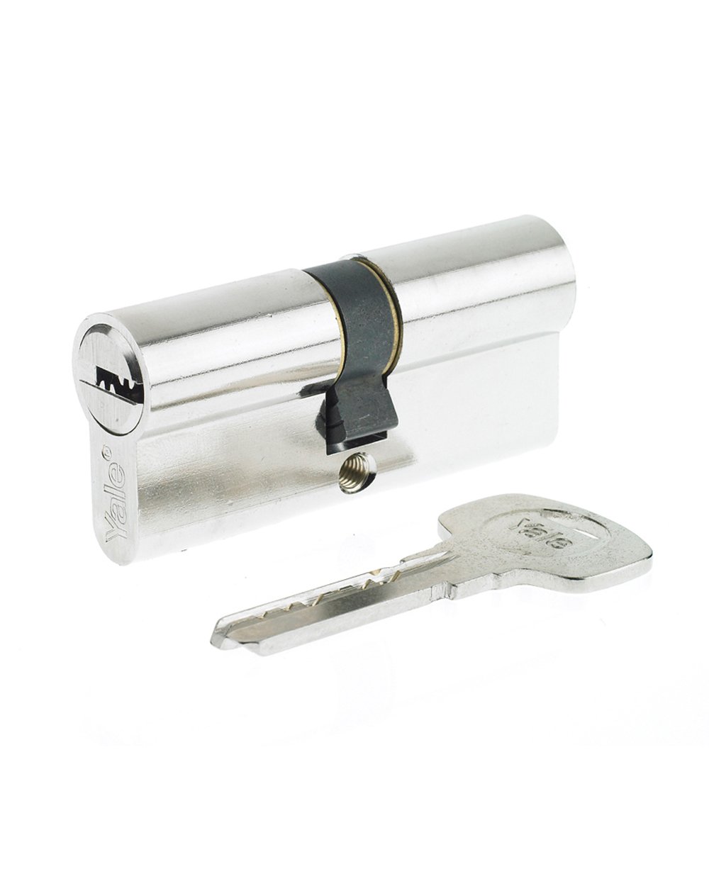 Yale 1000 Series Double Euro Profile Cylinder Dimple Key 30+30 Satin Nickel