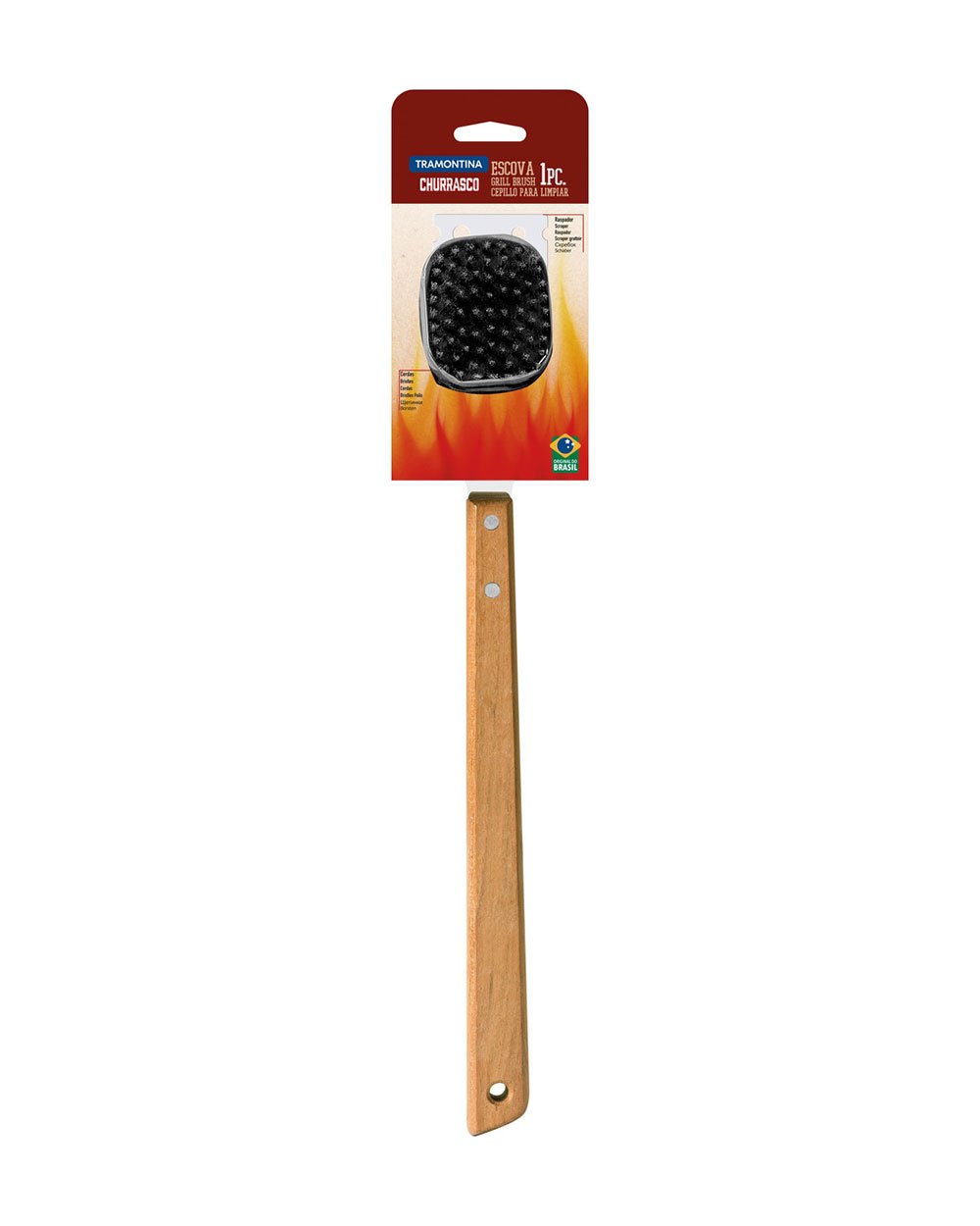 Tramontina Churrasco Stainless Steel BBQ Grill Brush