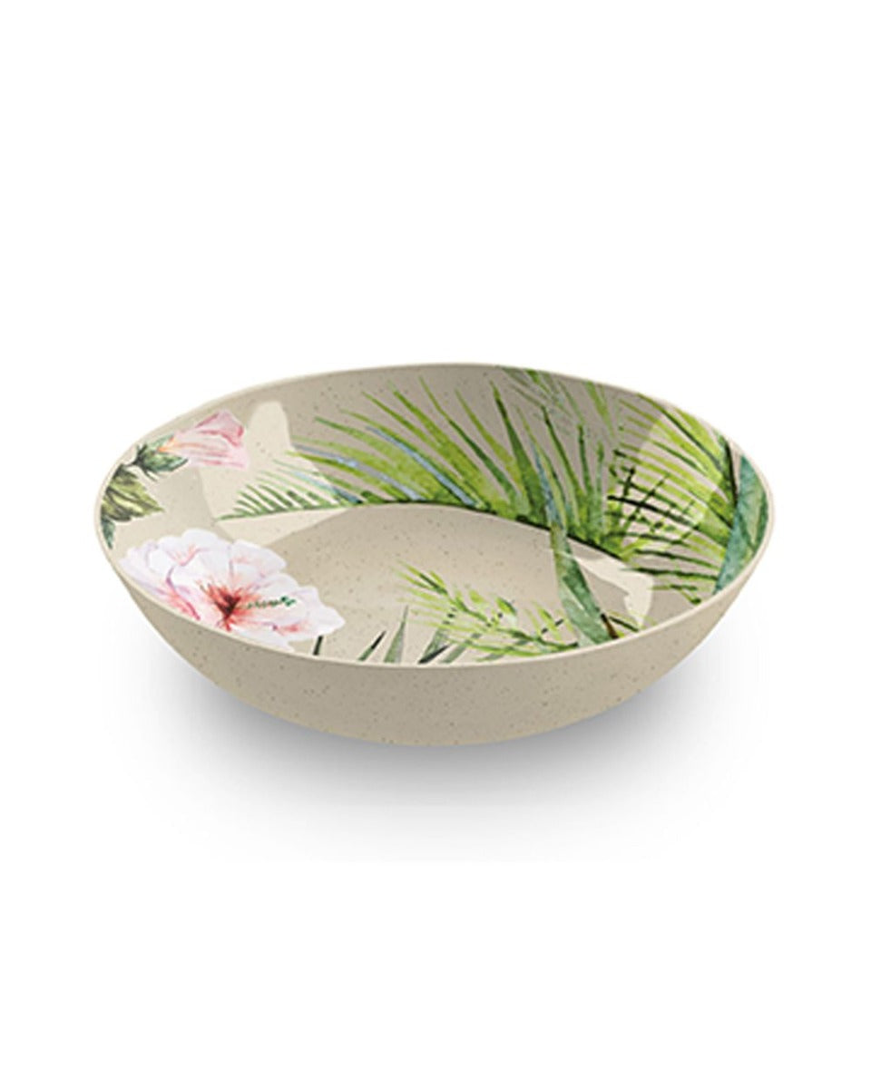 Tarhong Palermo Tropical Bamboo Low Bowl 9 inch