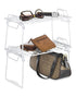 Whitmor Grid Stacking Shelf Small White