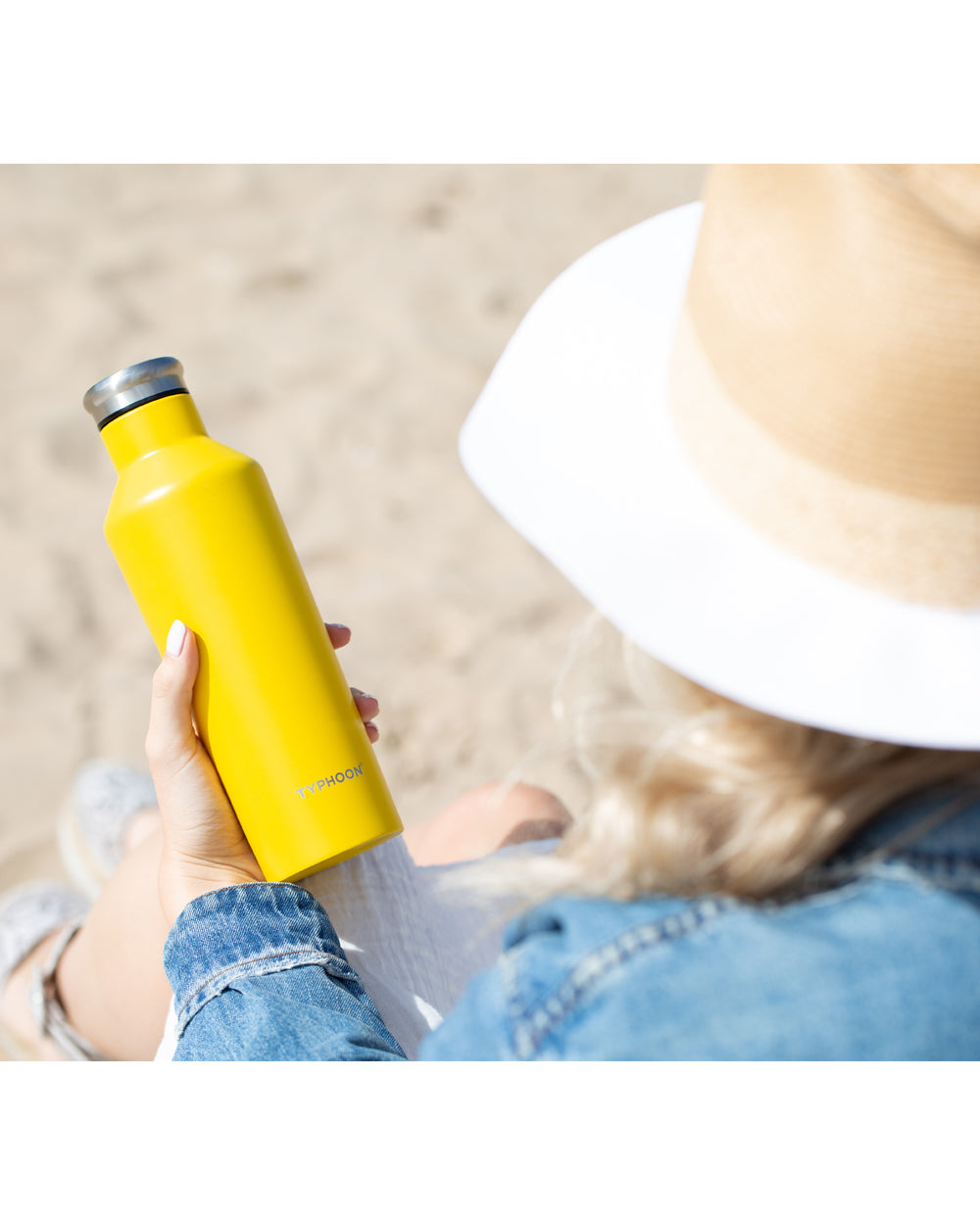 Typhoon 500ML Double Wall Stainless Steel Bottle Yellow