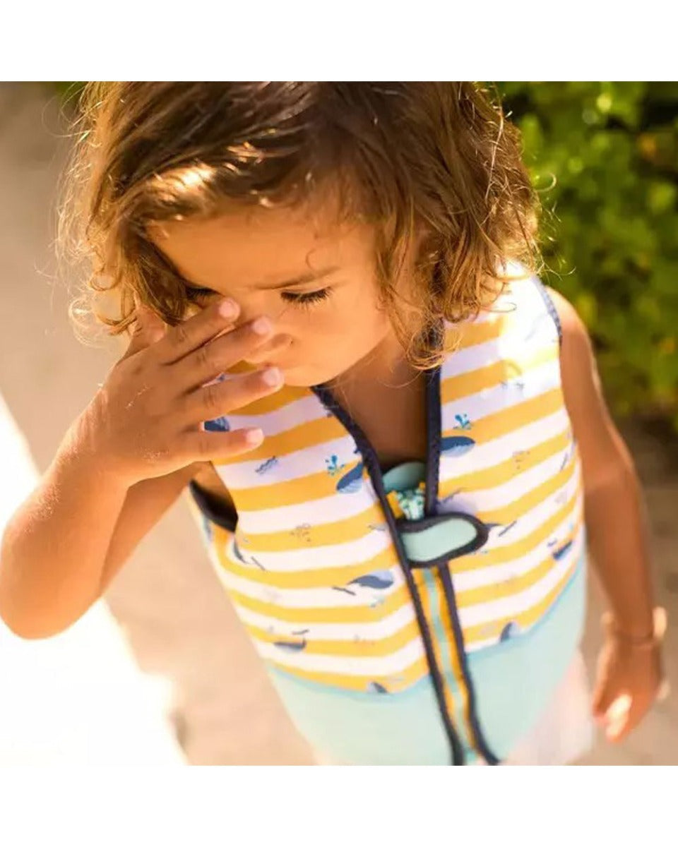 Swim Essentials Yellow-White Whale Swimming Vest 4-6 years