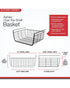 Spectrum Ashley Over the Shelf Basket Satin Nickel Small