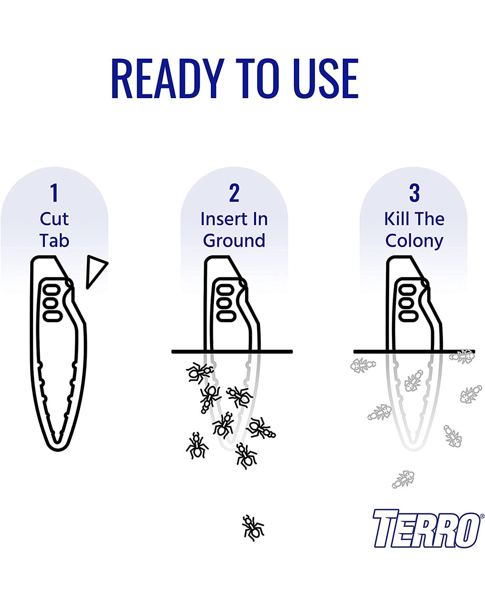 Terro T1813B Liquid Ant Bait Stake Ant Killer Trap 12 Ant Bait Stake