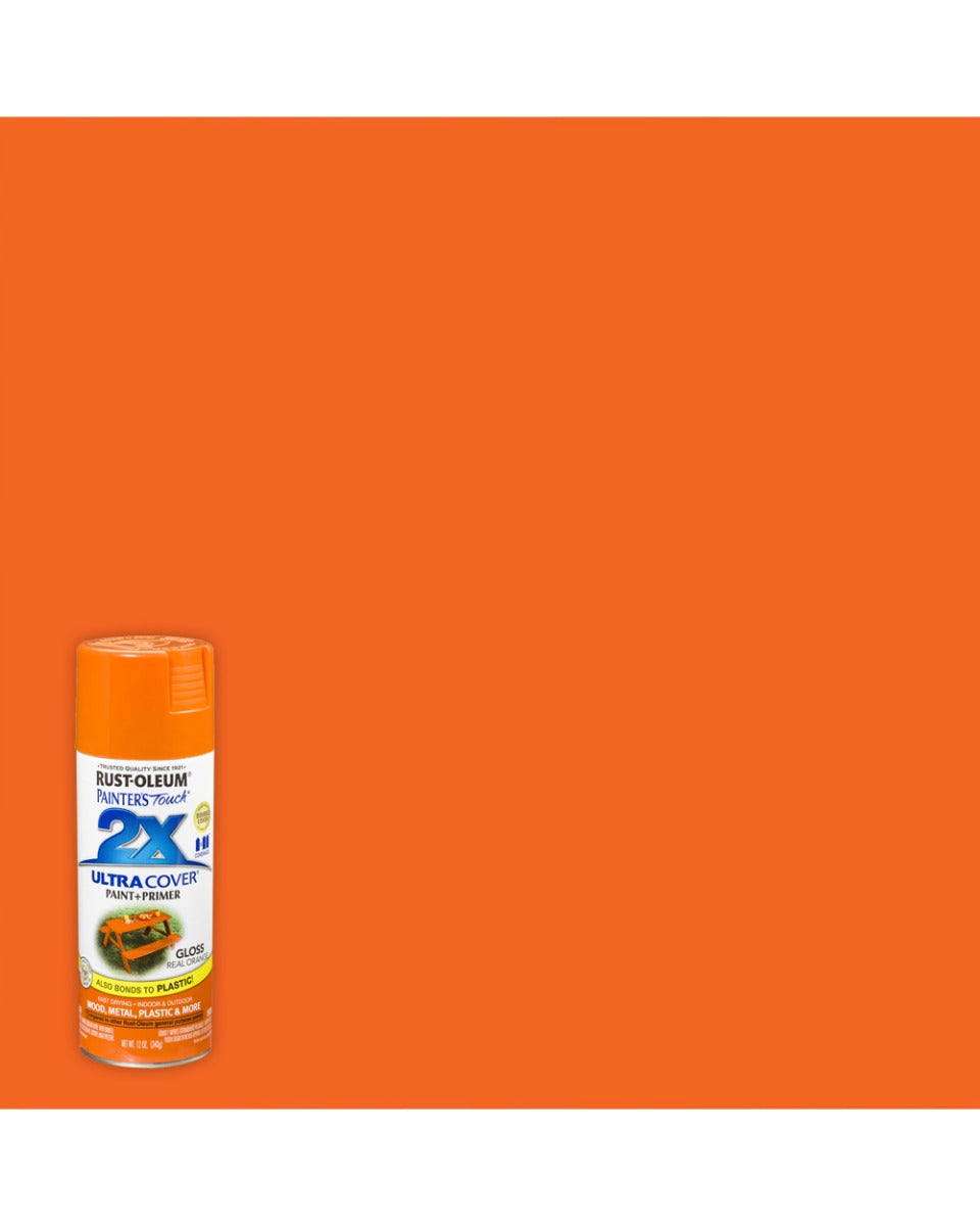 RustOleum PT 2X Ultra Cover Gloss Real Orange 12Oz