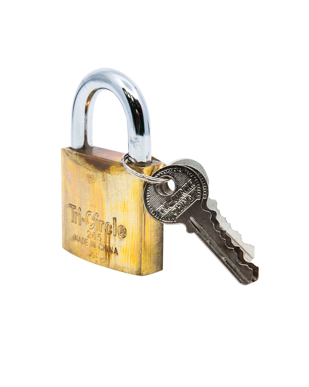 Tri-Circle Solid Brass Padlock 265