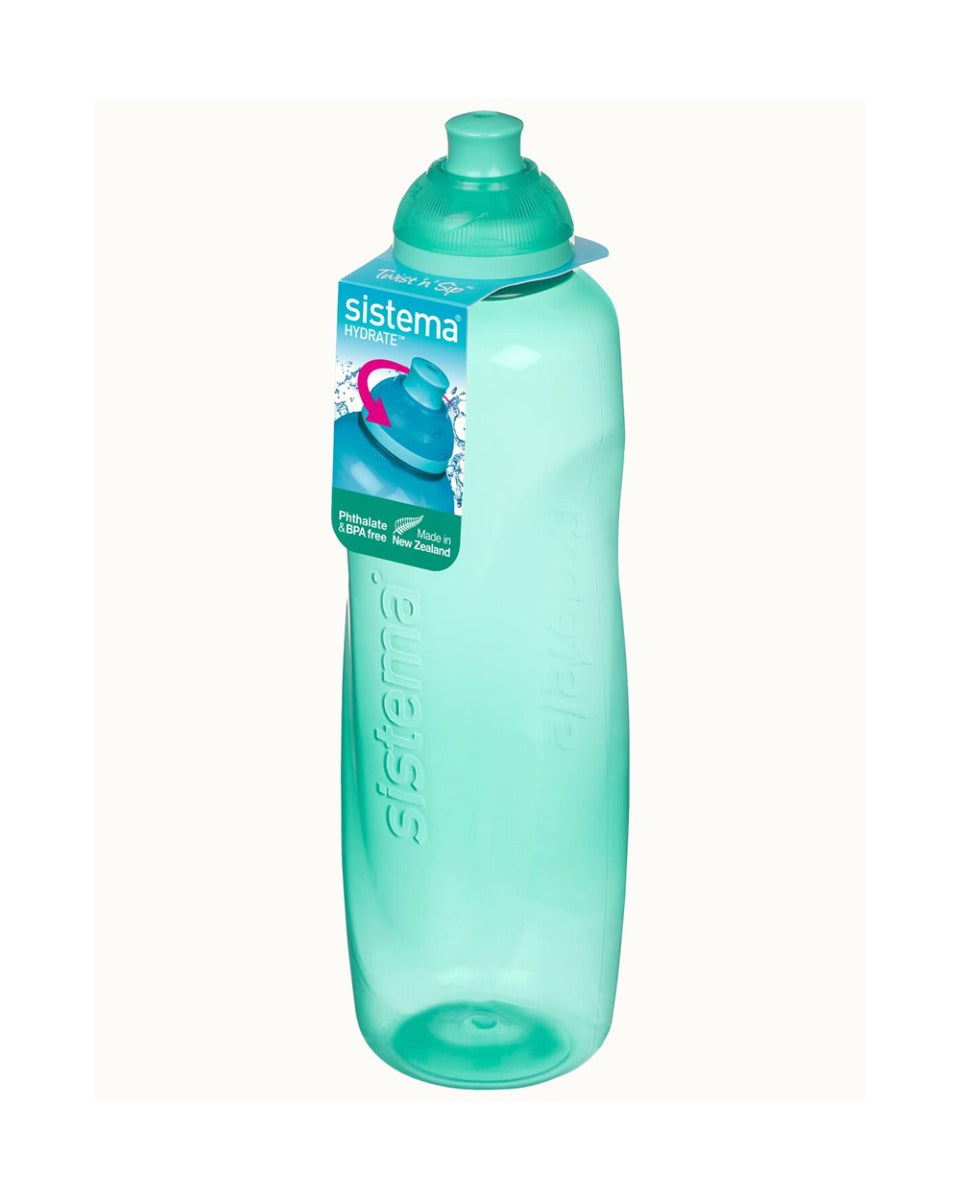 Sistema 600ML Helix Squeeze Bottle Teal