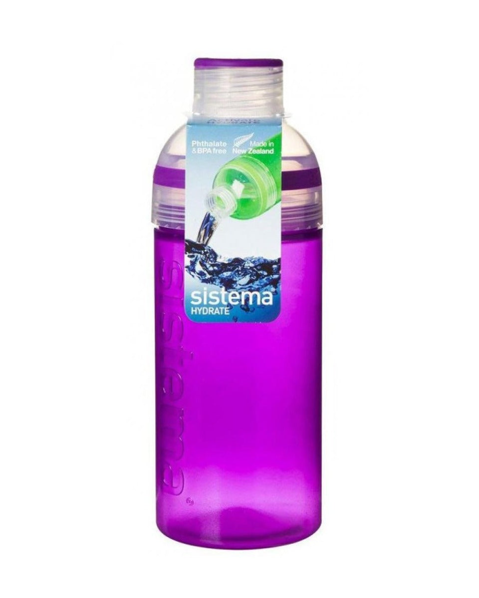 Sistema 580ml Trio Bottle Purple