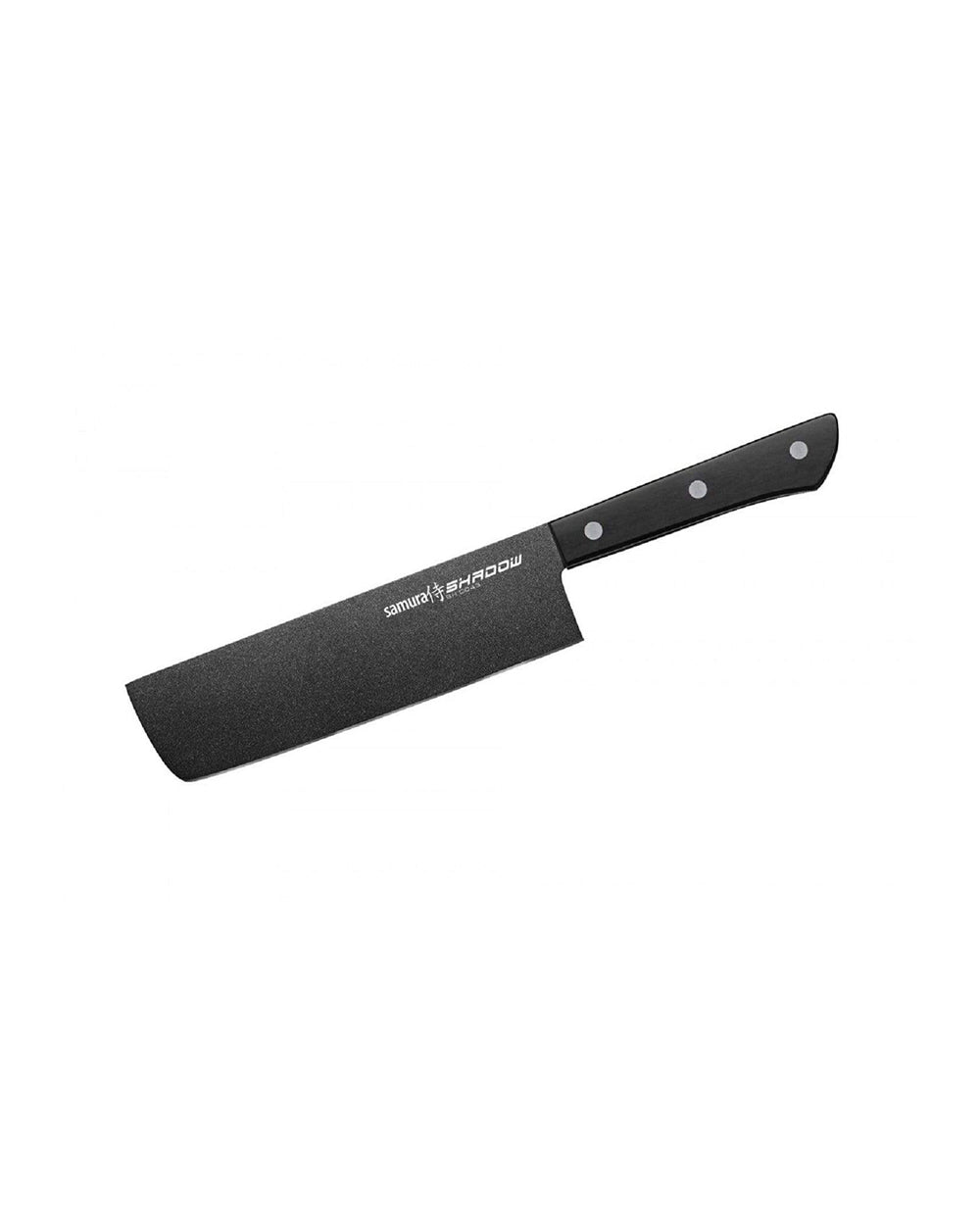 Samura Shadow Nakiri Knife with Black Non Stick Coating 6.7 inch
