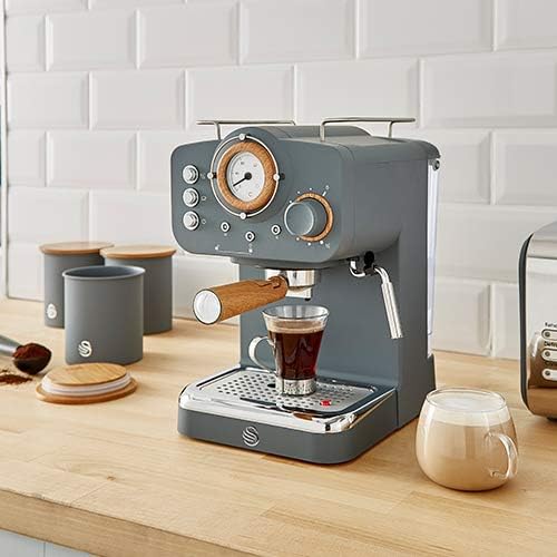 Swan Pump Espresso Coffee Machine Slate Grey