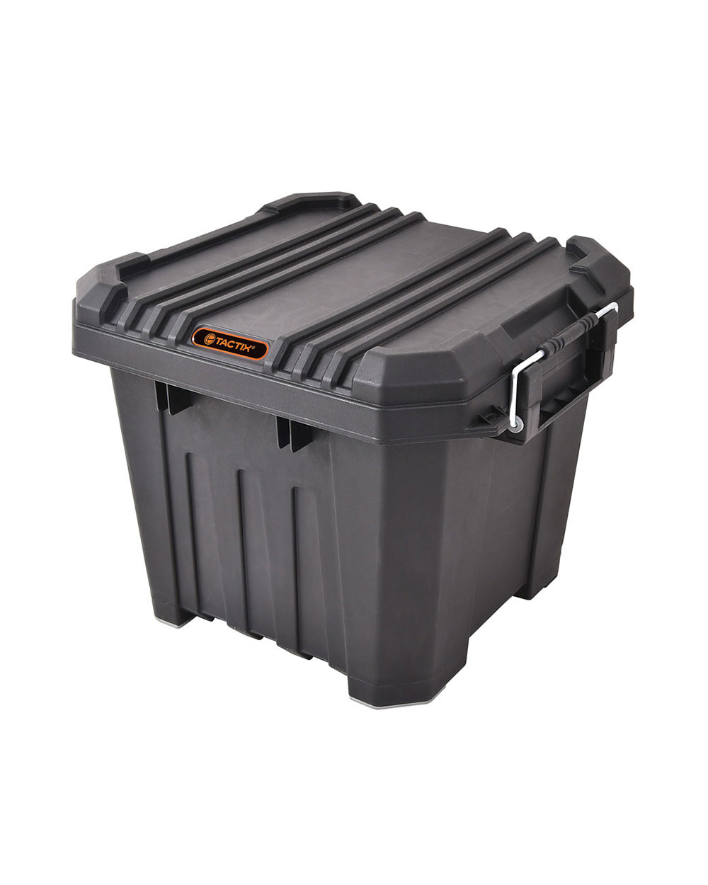 Tactix 30L Heavy Duty Storage Box 40.8 x 38.3 x 32.5 cm Black