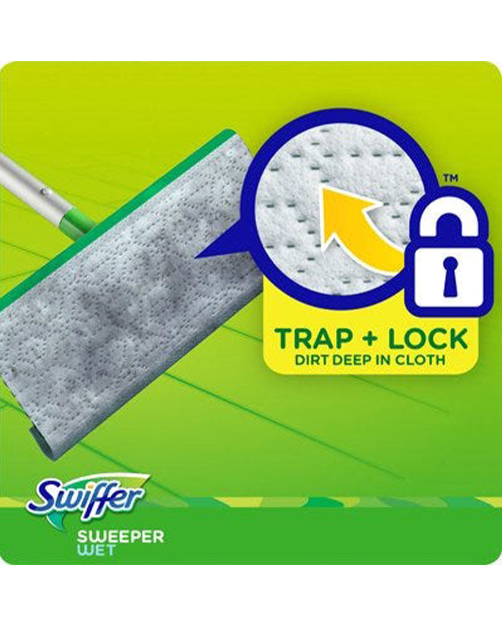Swiffer Wet Mopping Cloths with Febreze Lavender & Vanilla 12 Count