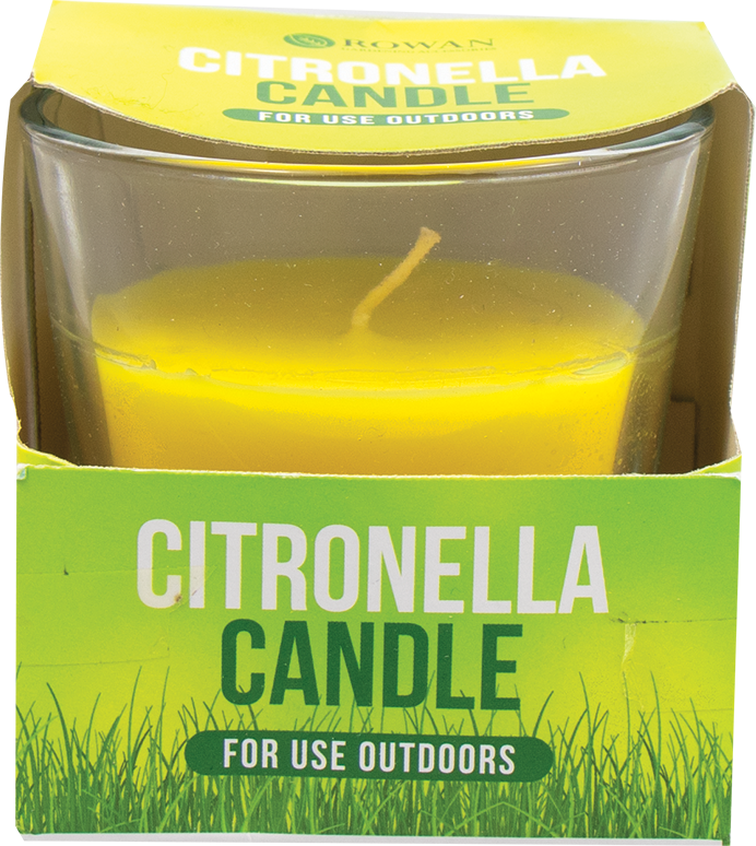Rowan Citronella Candle In Glass Cup