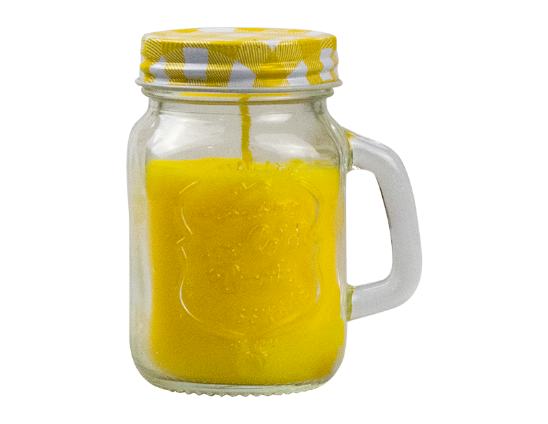 Rowan Mini Gingham Citronella Mason Jar Candle 1 Piece Assorted