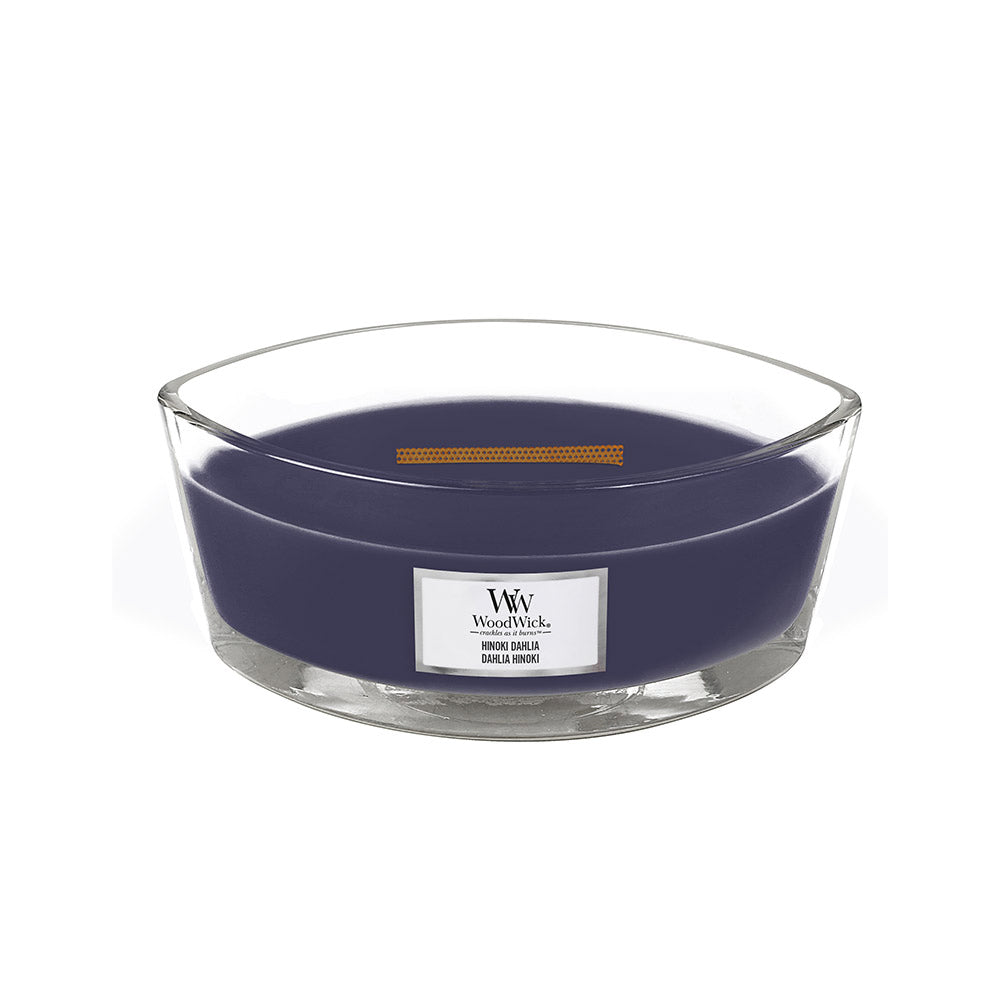 Woodwick Ellipse Candle Hinoki Dahlia