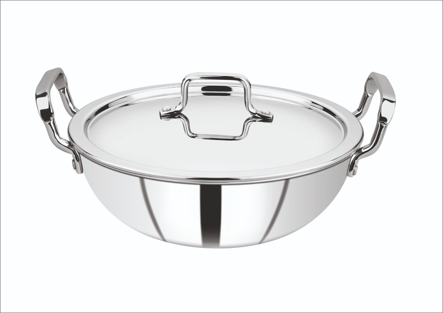 Millerhaus Triply Kadai With Lid 28 cm