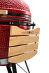 Kamado BONO Grande 23-Inch Ceramic Charcoal Grill, Red – Premium Outdoor BBQ Smoker & Pizza Oven