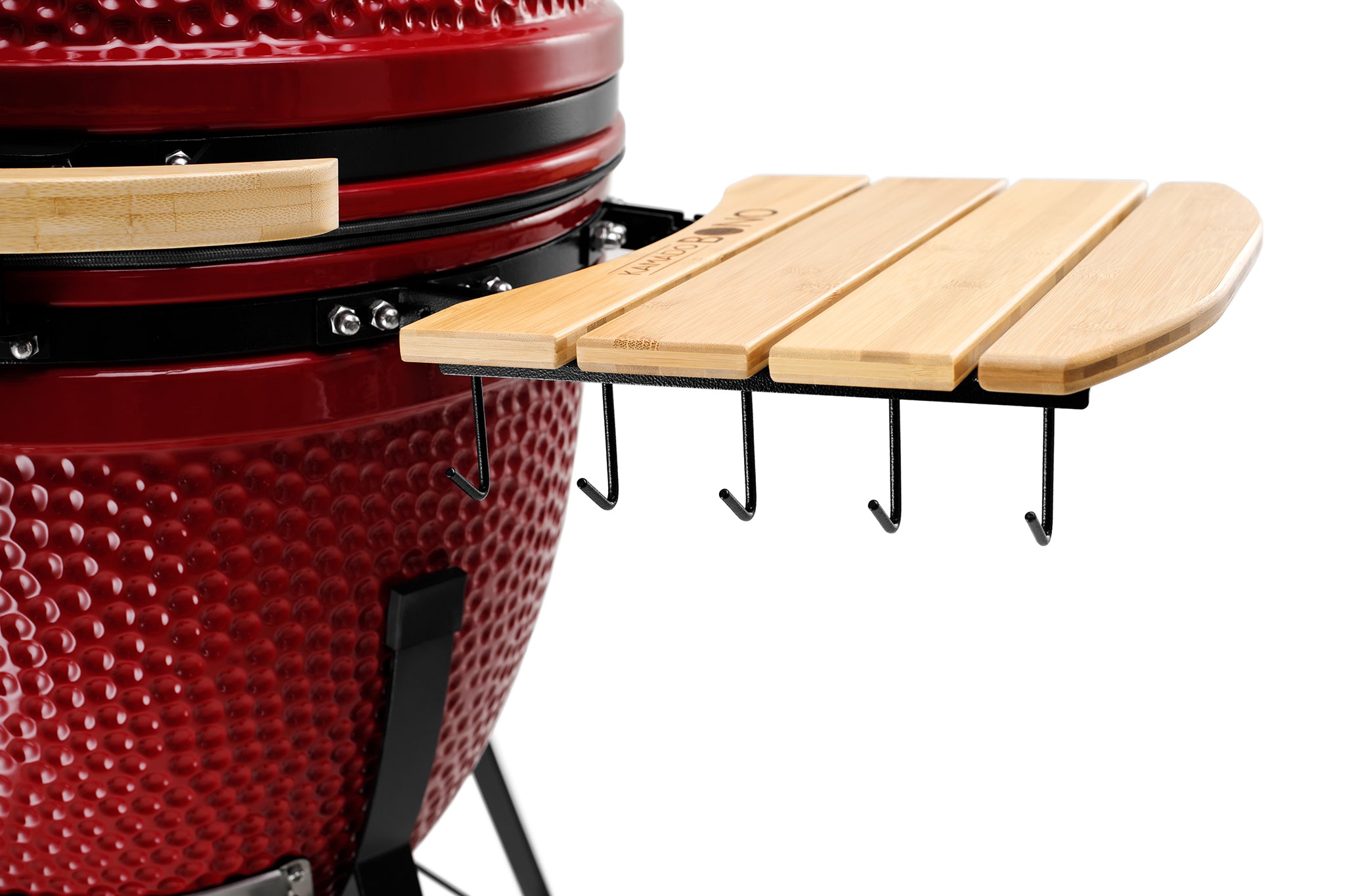 Kamado BONO Grande 23-Inch Ceramic Charcoal Grill, Red – Premium Outdoor BBQ Smoker & Pizza Oven