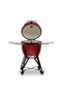 Kamado BONO Grande 23-Inch Ceramic Charcoal Grill, Red – Premium Outdoor BBQ Smoker & Pizza Oven