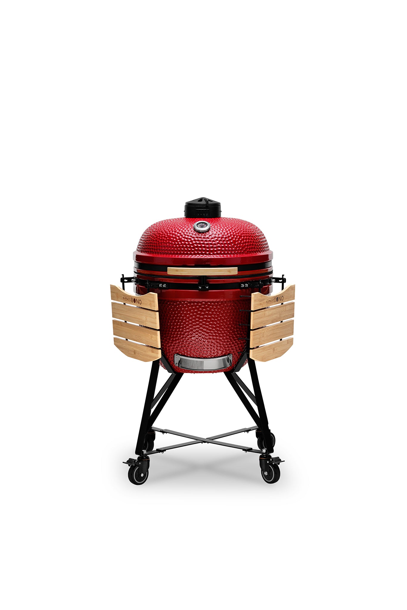 Kamado BONO Limited 25-Inch Ceramic Charcoal Grill, Red – Premium Outdoor BBQ Smoker & Pizza Oven